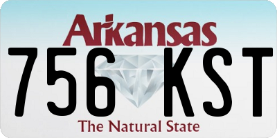 AR license plate 756KST