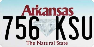 AR license plate 756KSU