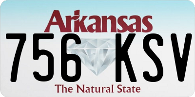 AR license plate 756KSV