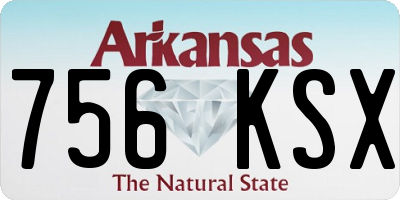 AR license plate 756KSX