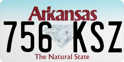 AR license plate 756KSZ