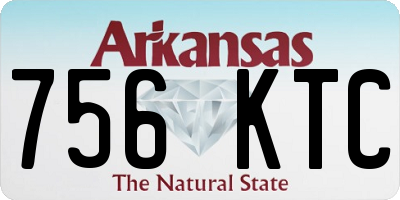AR license plate 756KTC