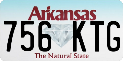 AR license plate 756KTG