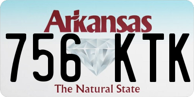 AR license plate 756KTK