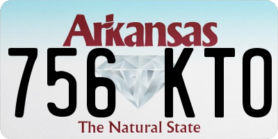 AR license plate 756KTO