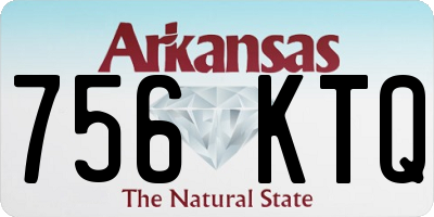 AR license plate 756KTQ