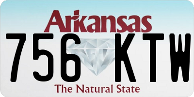 AR license plate 756KTW