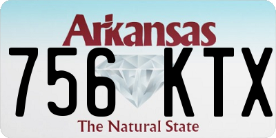 AR license plate 756KTX
