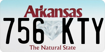 AR license plate 756KTY