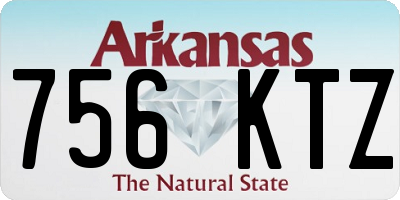 AR license plate 756KTZ