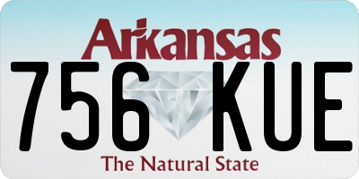 AR license plate 756KUE