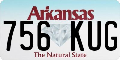 AR license plate 756KUG