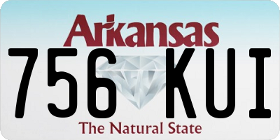 AR license plate 756KUI