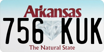 AR license plate 756KUK