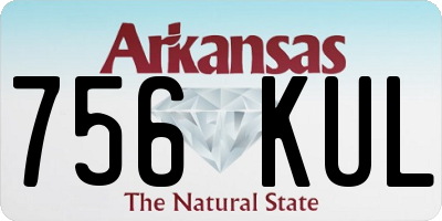 AR license plate 756KUL