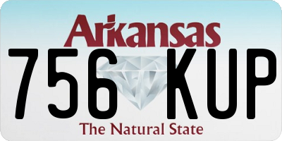 AR license plate 756KUP