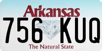 AR license plate 756KUQ
