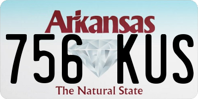 AR license plate 756KUS