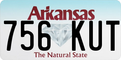 AR license plate 756KUT