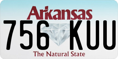 AR license plate 756KUU