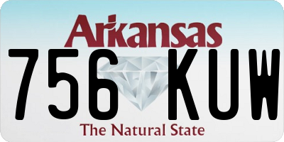 AR license plate 756KUW
