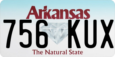 AR license plate 756KUX
