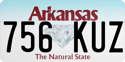 AR license plate 756KUZ