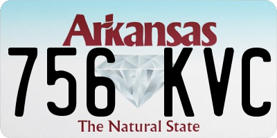 AR license plate 756KVC
