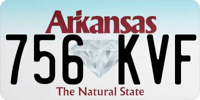 AR license plate 756KVF