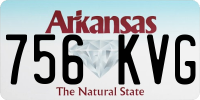 AR license plate 756KVG