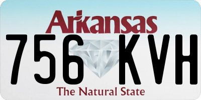 AR license plate 756KVH