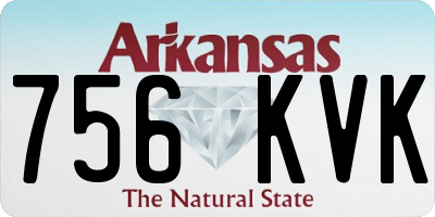 AR license plate 756KVK