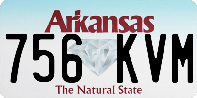 AR license plate 756KVM