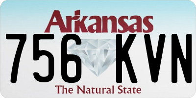 AR license plate 756KVN