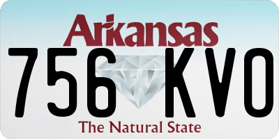 AR license plate 756KVO