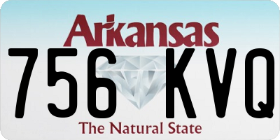 AR license plate 756KVQ