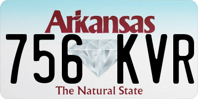 AR license plate 756KVR