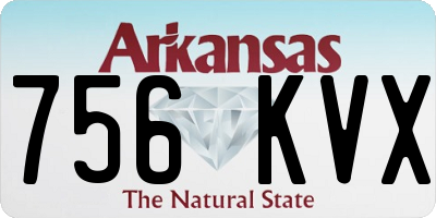 AR license plate 756KVX