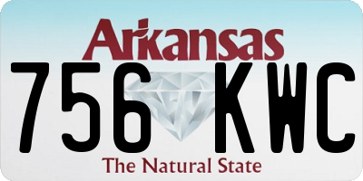 AR license plate 756KWC