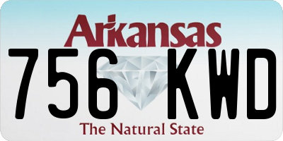 AR license plate 756KWD