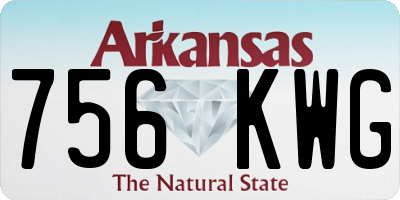 AR license plate 756KWG