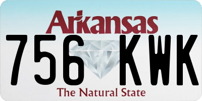 AR license plate 756KWK