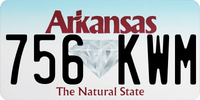 AR license plate 756KWM