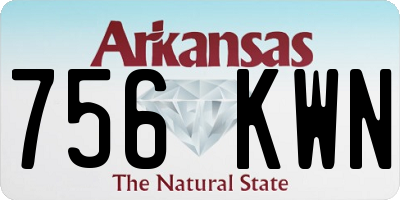 AR license plate 756KWN