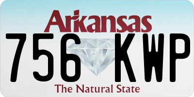 AR license plate 756KWP