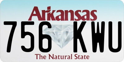 AR license plate 756KWU
