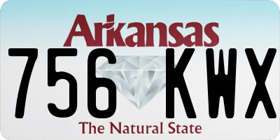 AR license plate 756KWX