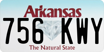 AR license plate 756KWY