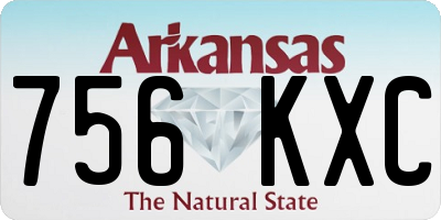 AR license plate 756KXC
