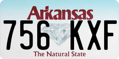 AR license plate 756KXF